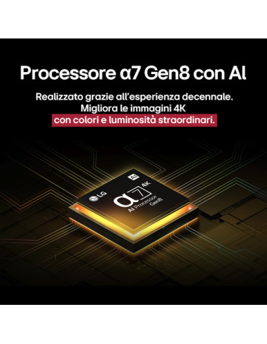 LG QNED evo AI 43QNED86A6C TV Serie QNED86 43'' 4K, α7 Gen8, HDR10, 20W, 3 HDMI con Game Optimizer, Smart TV WebOS 25