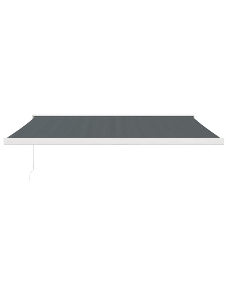 Tenda da Sole Retrattile Antracite 4,5x3 m Tessuto e Alluminio
