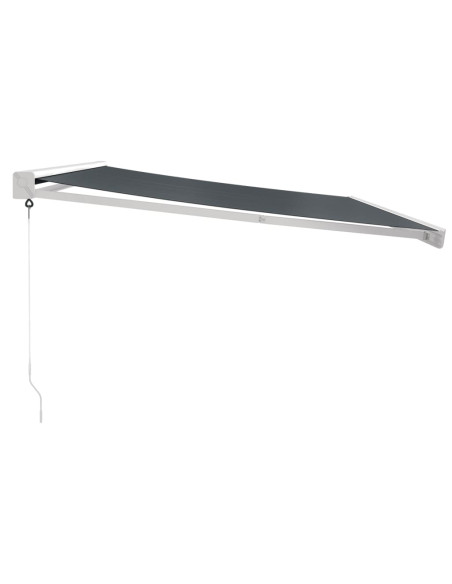 Tenda da Sole Retrattile Antracite 4,5x3 m Tessuto e Alluminio