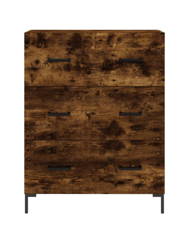 Credenza Rovere Fumo  69,5x34x180 cm in Legno Multistrato