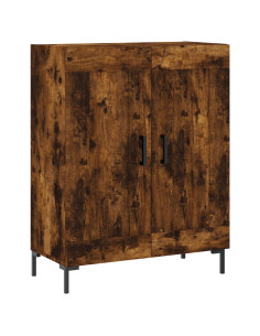 Credenza Rovere Fumo  69,5x34x180 cm in Legno Multistrato