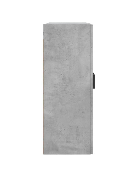 Armadietti a Parete 2 pz Grigio Cemento in Legno Multistrato