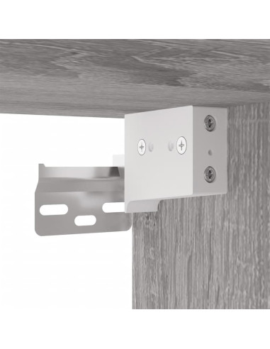 Set Mobili Porta TV 3 pz Grigio Sonoma in Legno Multistrato