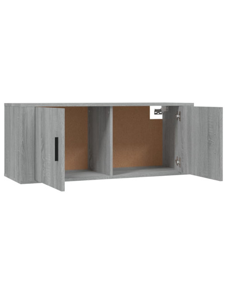 Mobili Porta TV a Parete 3 pz Grigio Sonoma 100x34,5x40 cm