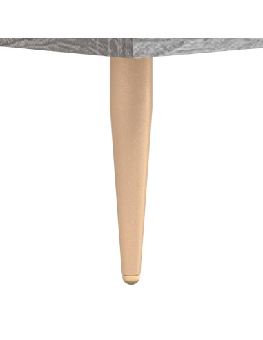 Comodino Grigio Sonoma 40x40x66 cm in Legno Multistrato