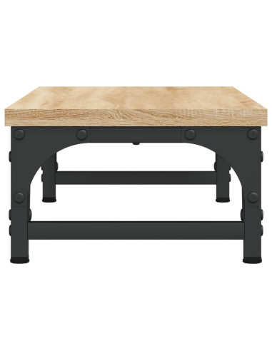 Supporto per Monitor Rovere Sonoma 55x23x14cm Legno Multistrato
