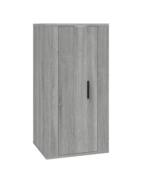 Set di Mobili Porta TV 5 pz Grigio Sonoma in Legno Multistrato