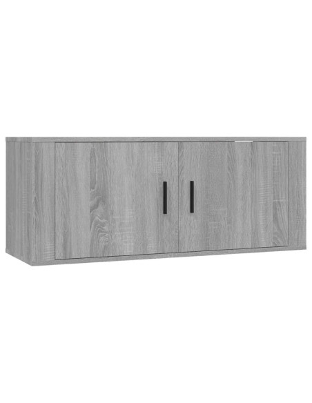 Set di Mobili Porta TV 5 pz Grigio Sonoma in Legno Multistrato