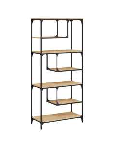 Libreria Rovere Sonoma 81x36x176 cm in Legno Multistrato