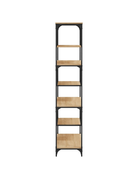 Libreria Rovere Sonoma 81x36x176 cm in Legno Multistrato