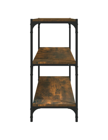 Libreria rovere fumo 80x33x70,5 cm Legno Multistrato e Acciaio
