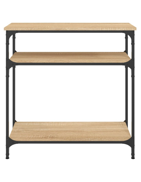Tavolino Consolle Rovere Sonoma 75x29x75cm in Legno Multistrato
