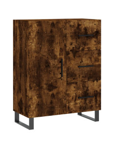 Credenza Rovere Fumo  69,5x34x180 cm in Legno Multistrato