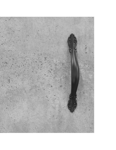 Mobile a Parete Grigio Cemento 69,5x34x90 cm Legno Multistrato