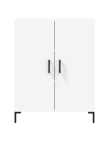 Credenza Bianca 69,5x34x180 cm in Legno Multistrato