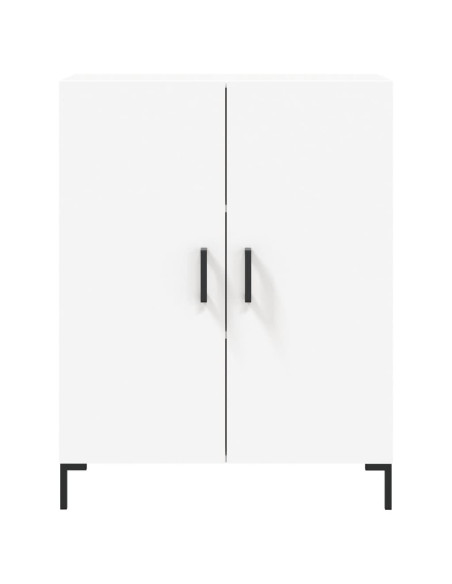 Credenza Bianca 69,5x34x180 cm in Legno Multistrato