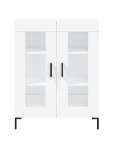Credenza Bianca 69,5x34x180 cm in Legno Multistrato 2