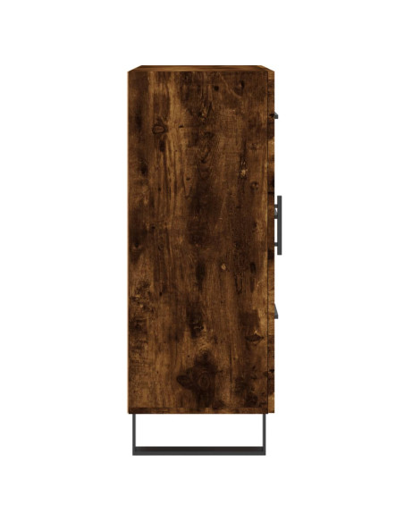 Credenza Rovere Fumo 69,5x34x90 cm in Legno Multistrato