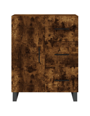 Credenza Rovere Fumo  69,5x34x180 cm in Legno Multistrato