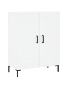 Credenza Bianca 69,5x34x180 cm in Legno Multistrato