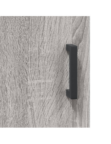 Credenza Grigio Sonoma 69,5x34x180 cm in Legno Multistrato