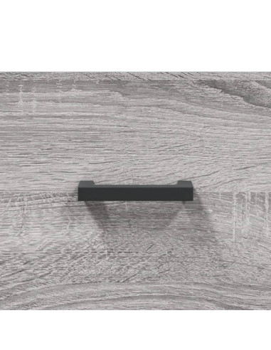 Credenza Grigio Sonoma 69,5x34x180 cm in Legno Multistrato