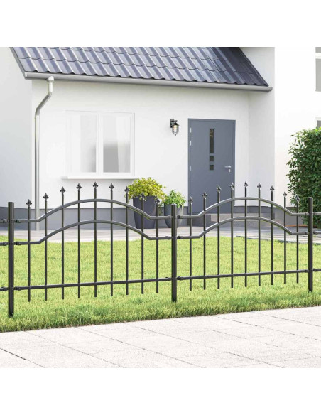 Recinzione per Giardino Grigio 115 cm