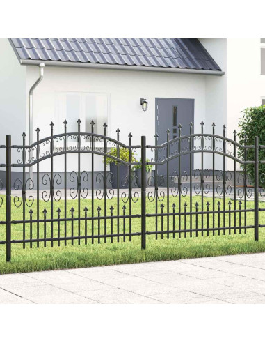 Recinzione per Giardino Grigio 240 x 140 cm