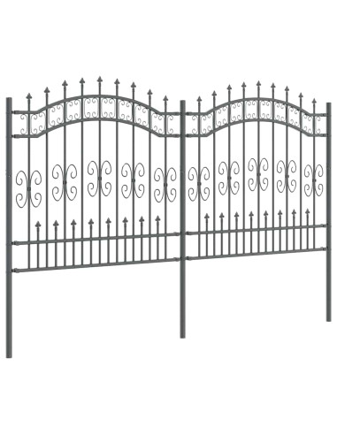 Recinzione per Giardino Grigio 240 x 166 cm