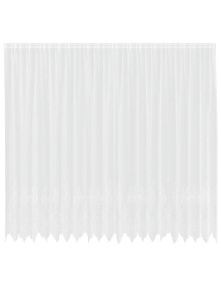 Tenda in Pizzo con tende Bianco 280 x 500 cm Poliestere
