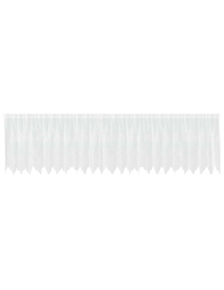 Tende con tende Floreale Bianco 600 x 120 cm Poliestere