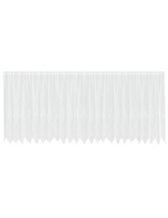 Tenda in Pizzo con tende Bianco 180 x 600 cm Poliestere