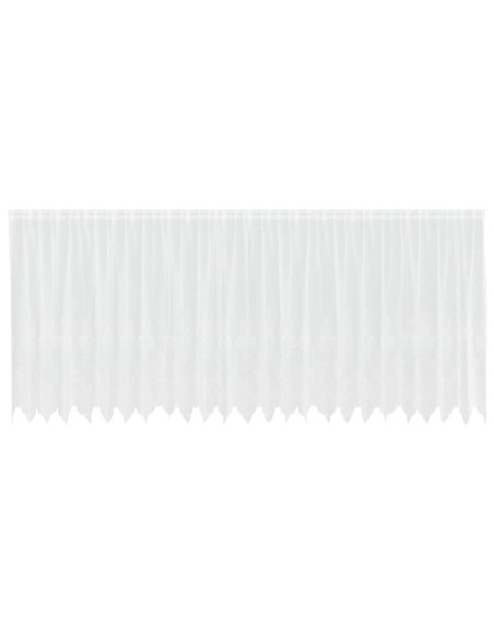 Tenda in Pizzo con tende Bianco 180 x 600 cm Poliestere