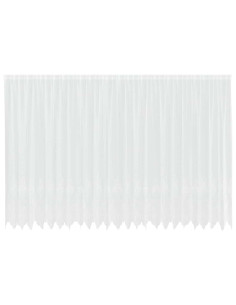 Tenda in Pizzo con tende Bianco 240 x 600 cm Poliestere