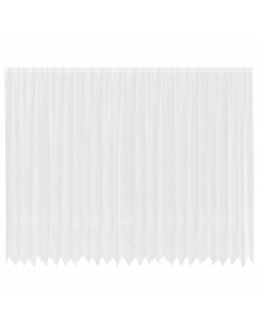 Tenda in Pizzo con tende Bianco 280 x 600 cm Poliestere