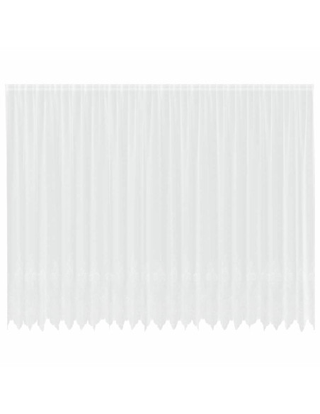 Tenda in Pizzo con tende Bianco 280 x 600 cm Poliestere