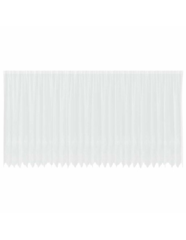 Tenda in Pizzo con tende Bianco 200 x 750 cm Poliestere