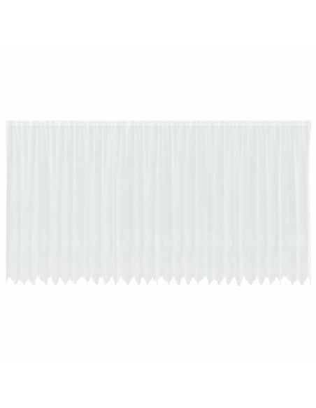 Tenda in Pizzo con tende Bianco 245 x 750 cm Poliestere