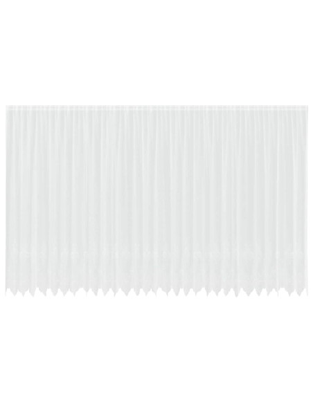 Tenda in Pizzo con tende Bianco 280 x 750 cm Poliestere