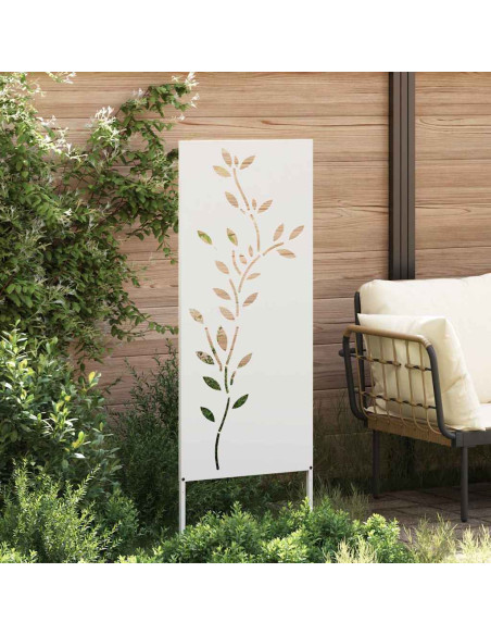 Schermo per privacy in giardino Floreale Bianco 50 x 140 cm