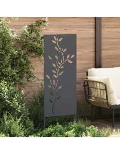 Schermo per privacy in giardino Floreale Antracite 50 x 140 cm