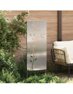Schermo per privacy in giardino Floreale Argento 50 x 140 cm