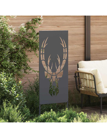Pannello Decorativo da Giardino Antracite 50 x 140 cm