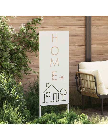 Pannello Decorativo da Giardino Bianco 50 x 140 cm