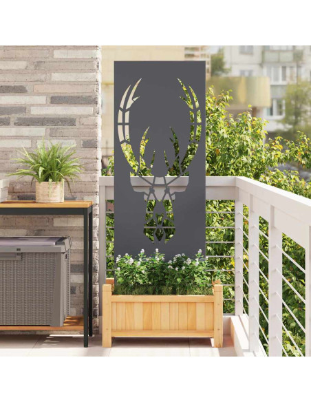 Pannello Decorativo da Giardino Antracite 50 x 140 cm