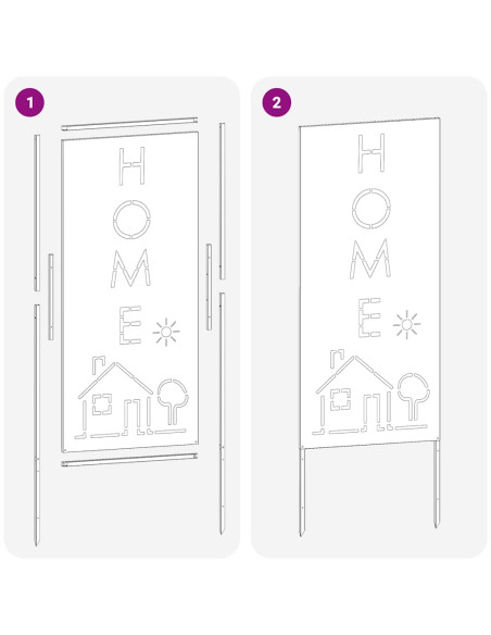 Schermo per privacy in giardino Traforo Nero 50 x 140 cm