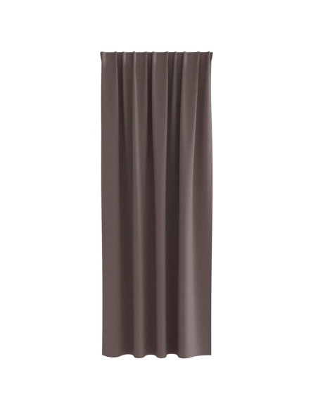 Tende Blackout con Anelli 2 pcs Marrone Scuro 260 x 140 cm