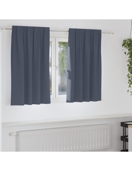 Tende con tende 2 pcs Antracite Poliestere