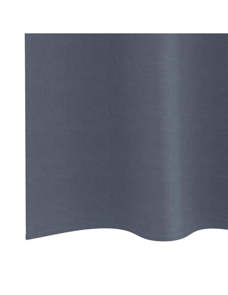 Tende Blackout con Anelli 2 pcs Antracite 225 x 140 cm