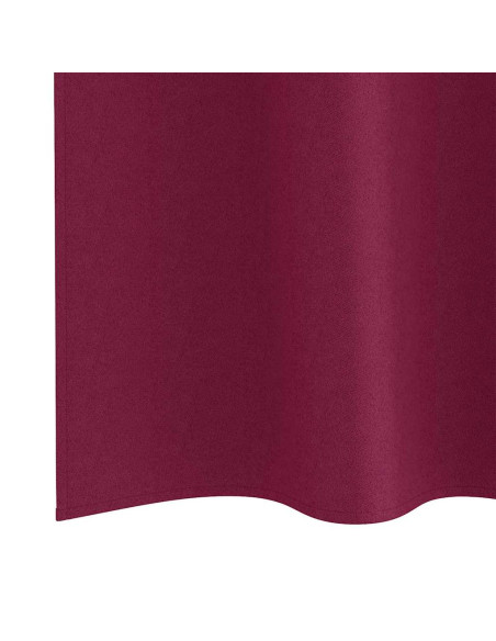 Tende Blackout con Anelli 2 pcs Rosso Vino 175 x 140 cm